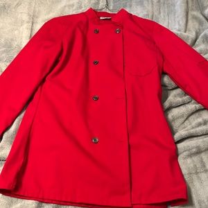 Chef wear coat with arm pocket.